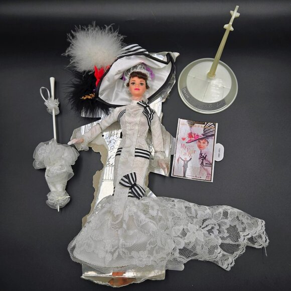 Barbie Doll As Eliza Doolittle In My Fair Lady At Ascot Debut 1995 Vintage Matte - Picture 1 of 11
